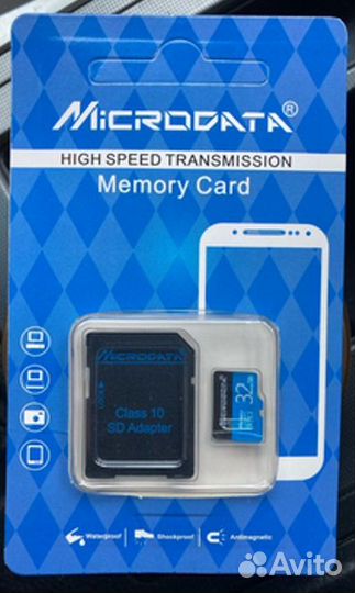 Карта памяти microSD 16/32/64 Гб