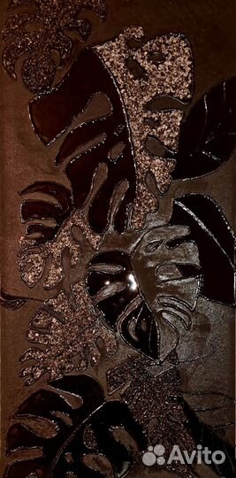 Картина интерьерная чёрная 120х60