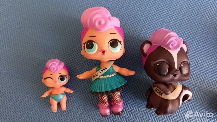 Кукла лол Miss Punk с котом