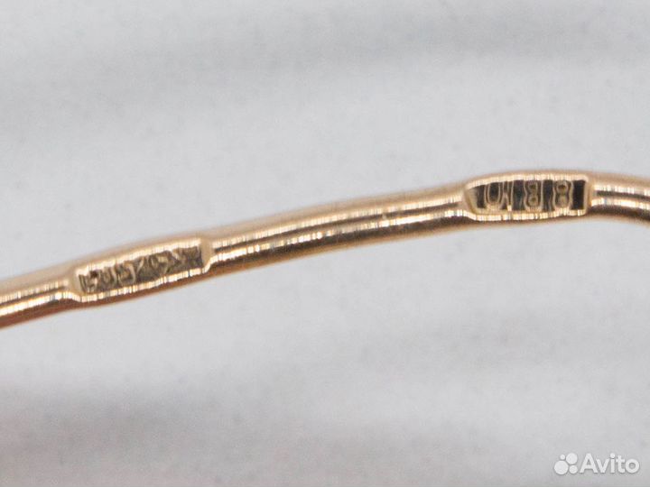 Золотые серьги с фианитами