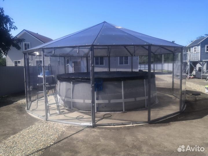 Мягкие окна для террасы беседки веранды