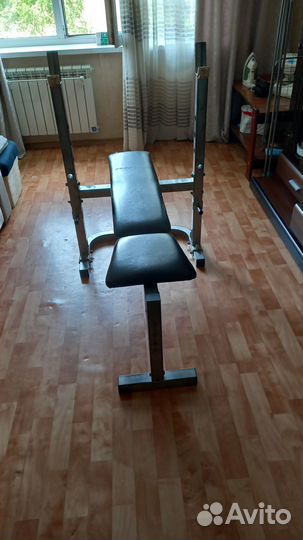 Тренажер для жима лежа, блины