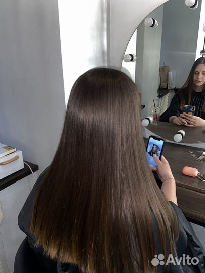 Кратиновое выпрямление, ботокс волос