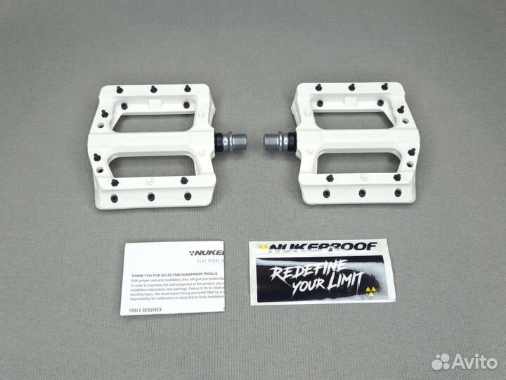 Новые педали Nukeproof Electron EVO (White)