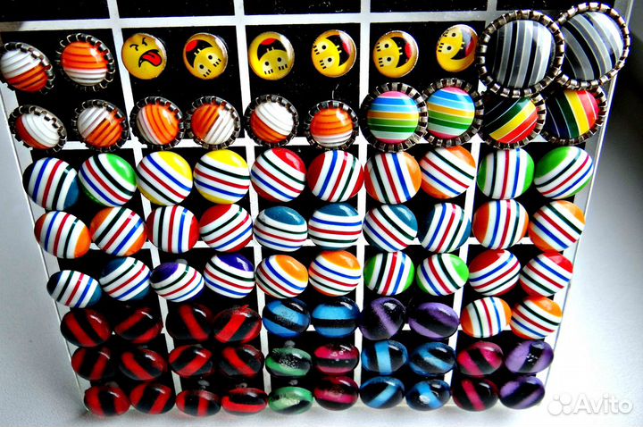 Новые сережки - гвоздики