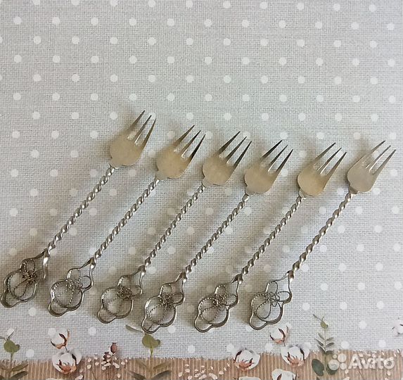 Набор десертных вилок, СССР