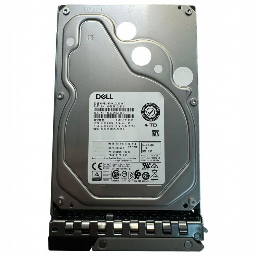 [95M6K] Жесткий Диск Dell 4tb 7200 Sata3 3,5" Hdd 95m6k