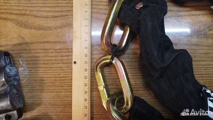 Комплект велозамок цепь + замок u-образный