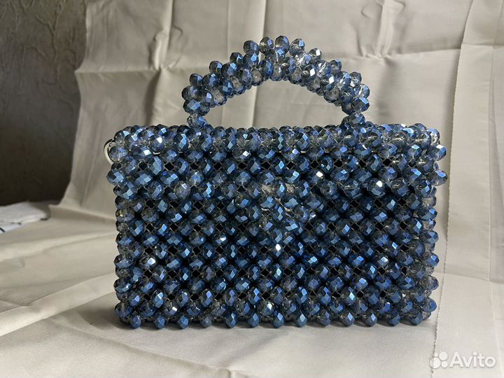 Сумка из хрустальных бусин