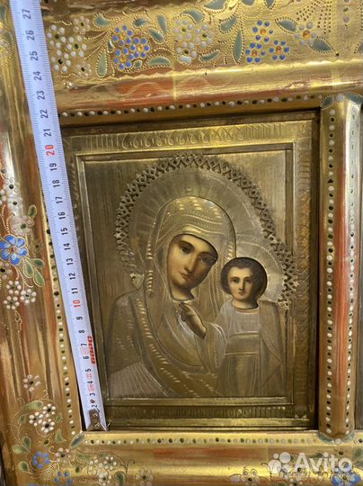 Икона Венчальная пара в киоте