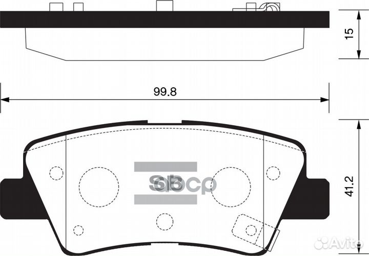 Колодки тормозные дисковые SP1407 Sangsin brake