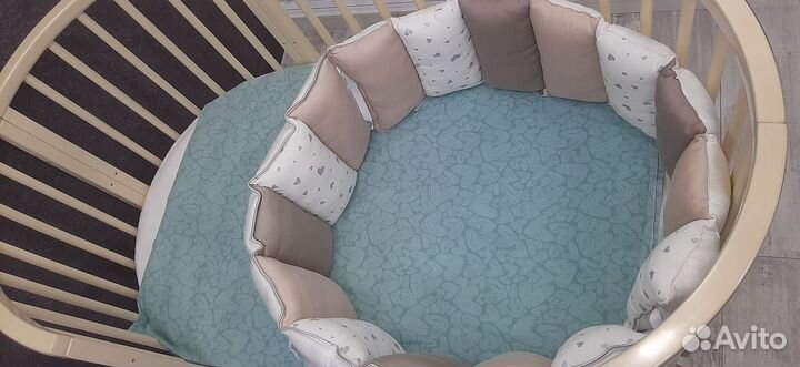 Бортики и балдахин в детскую кроватку