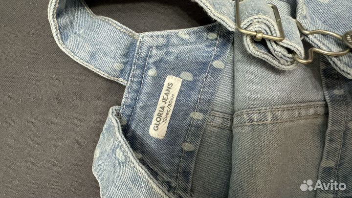 Джинсовый сарафан для девочки 80