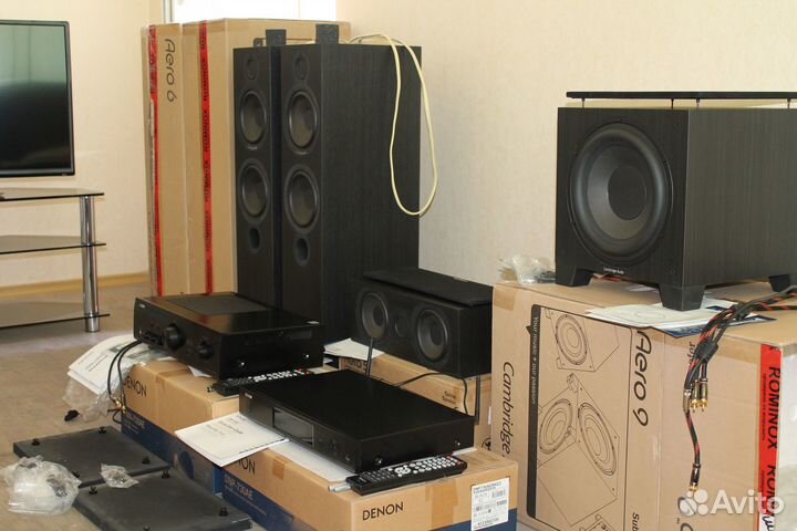 Стереосистема Hi-fi Denon+акустика Cambridge Aero
