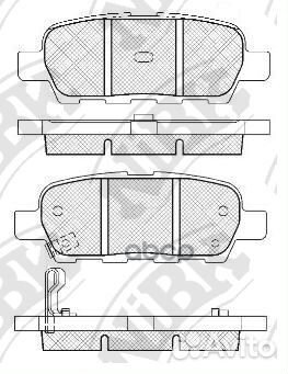 PN2466nibk колодки дисковые з. Nissan XTrail 2