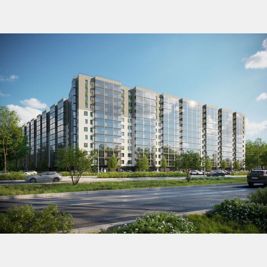 2-к. квартира, 53 м², 10/12 эт.