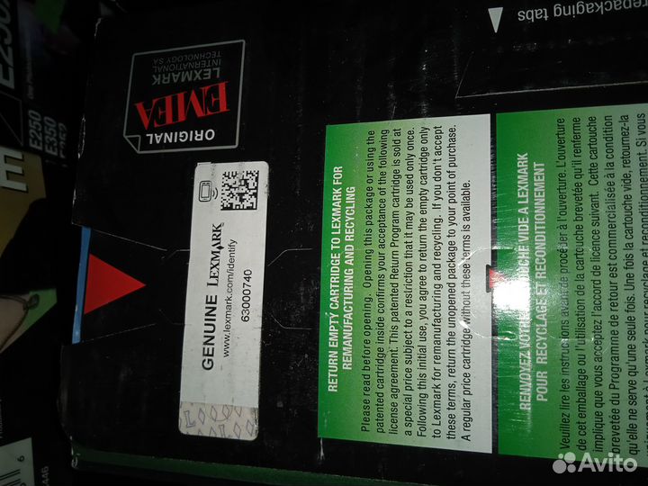 Картридж Lexmark E450H11E оригинал