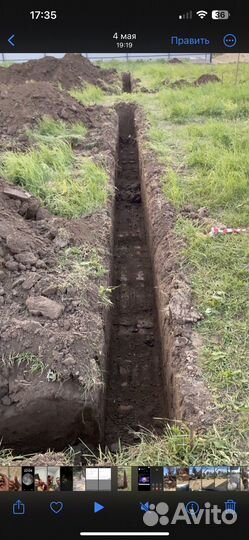Услуги миниэкскаватора