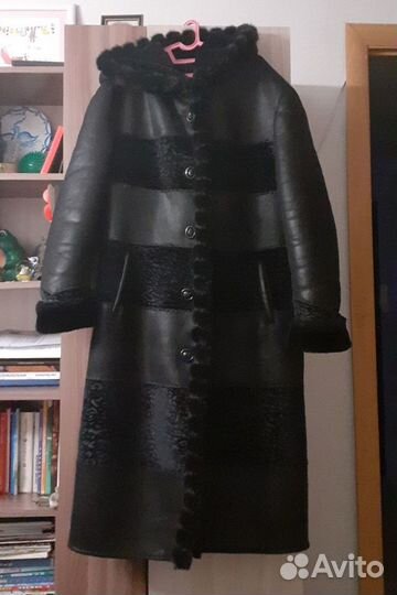 Дублёнка-пальто женское 50
