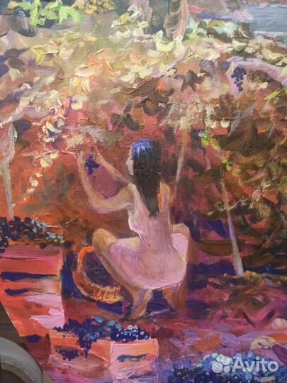 Мускат круглая картина для интерьера