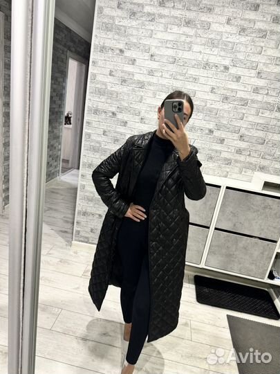 Стеганый плащ размер 40