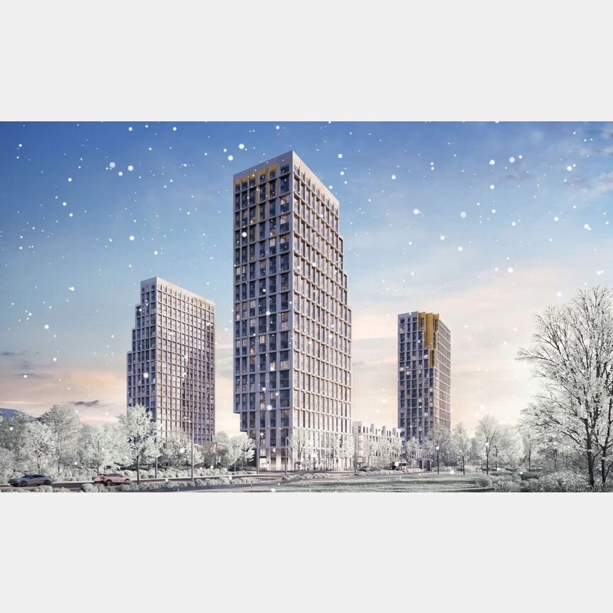 3-к. квартира, 77,1 м², 9/29 эт.