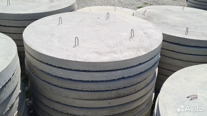 Бетонные плиты и днища к колодцу пп20-1