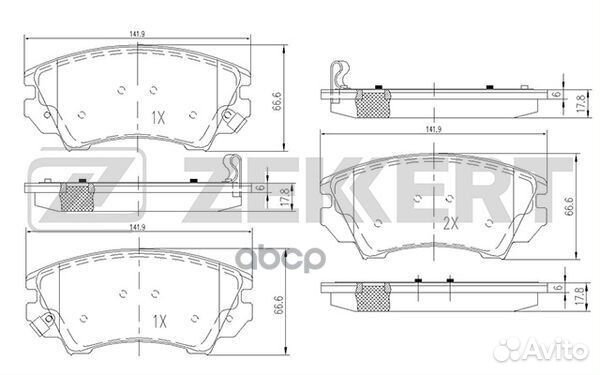 Колодки торм. диск. передн. Chevrolet Camaro 11