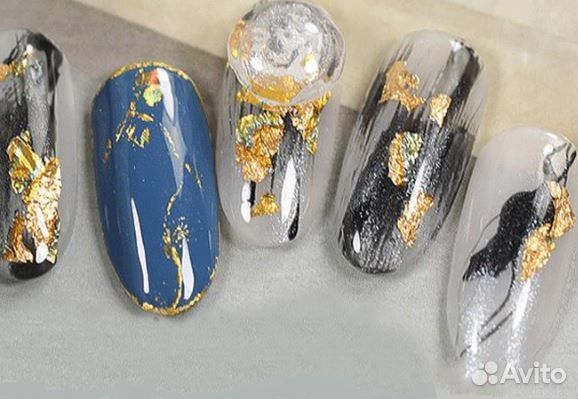 Листовая поталь золото и серебро