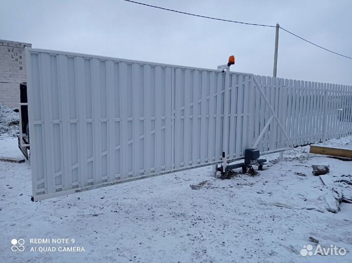 Откатные ворота под ключ Без предоплаты