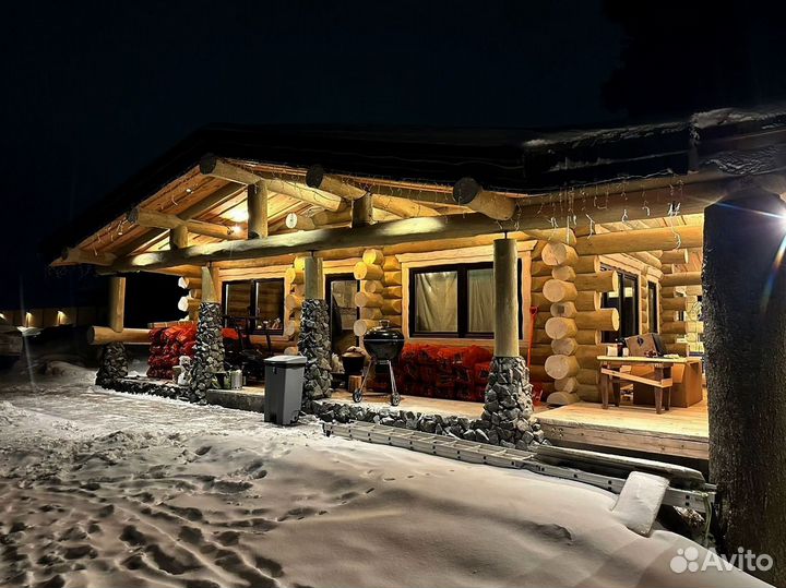 Сруб ручной рубки