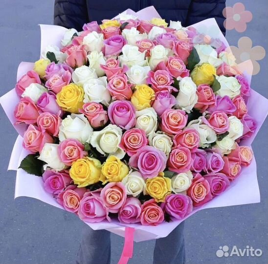 101 Роза цветы доставка 25 51 101 Роза