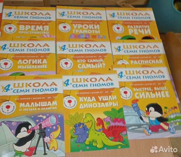 Развивающие пособия школа семи гномов 4+ и 2+