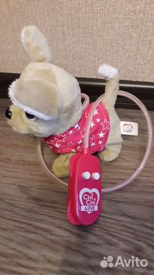 Интерактивная собака чи чи лав на поводке