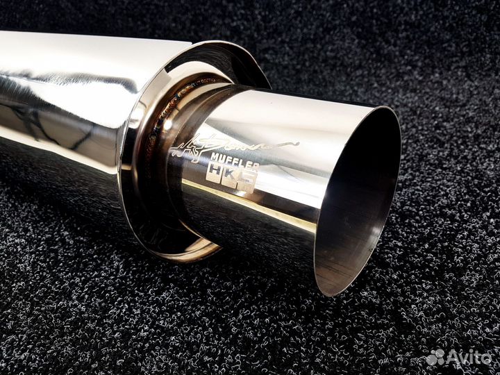 Бочка HKS Chrome style 63мм - Универсальный глушит