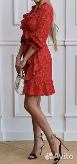 Платье летнее в горошек