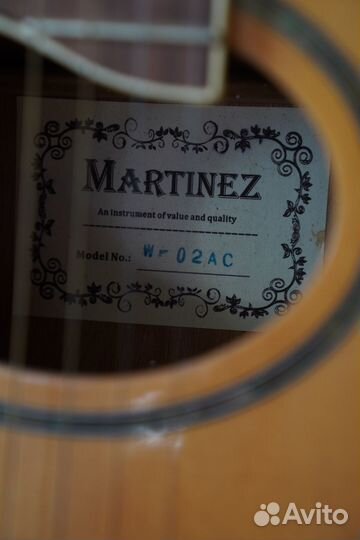 Акустическая гитара Martinez W-02AC