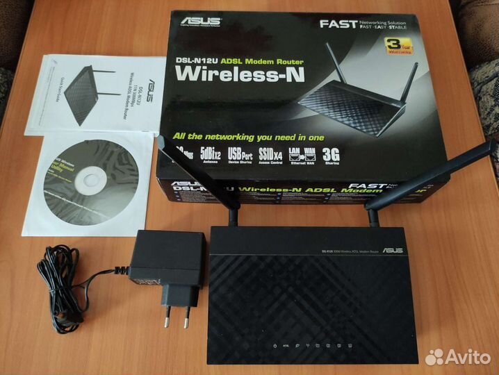Модем-роутер asus DSL-N12U и asus DSL-N10