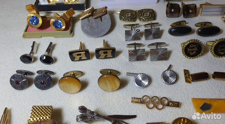 Запонки и зажимы для галстуков. СССР