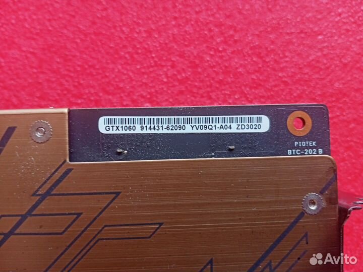 Видеокарта Asus Strix GTX 1060 6gb