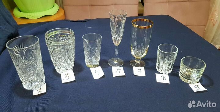 Бокалы рюмки стопки стаканы СССР
