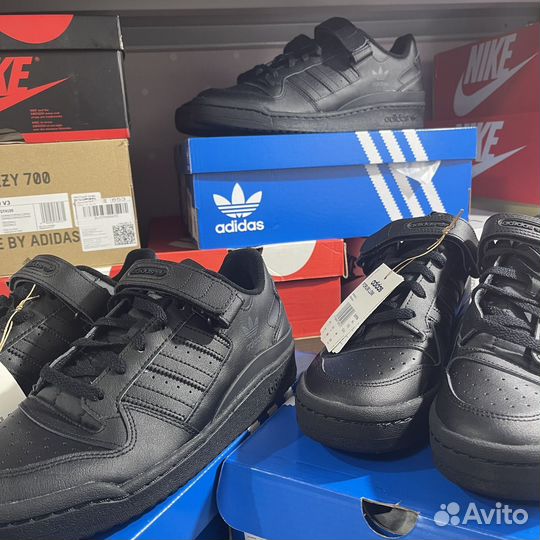 Adidas Originals Forum Low Triple Black оригинал