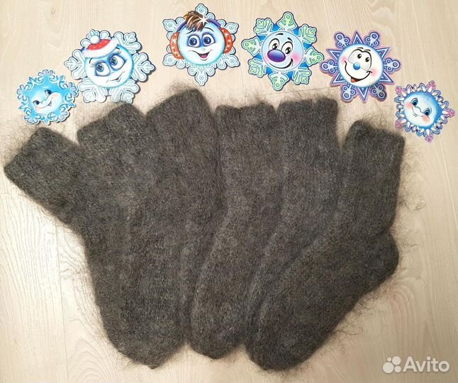 Носки пуховые оптом Козий пух Ручная работа