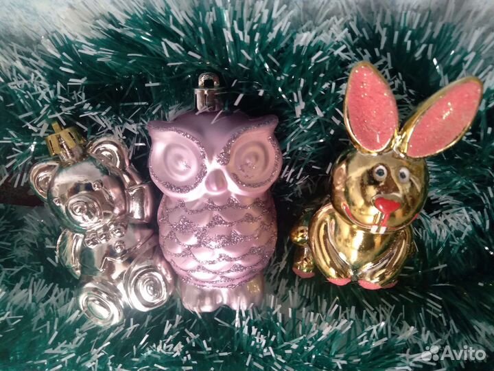 Ёлочные, пластик. Новые