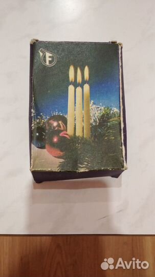 Свечи новогодние коллекционные СССР 1980 год