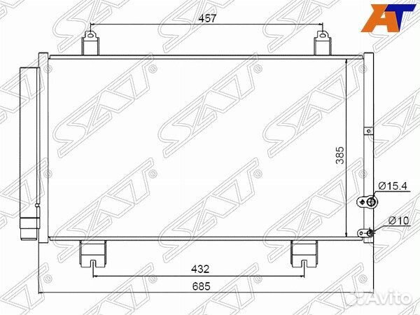 Радиатор кондиционера lexus GS300, lexus GS300/350