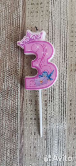 Свечи на торт цифра 3 на день рождения