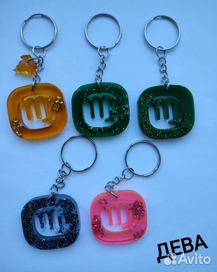 Знак зодиака брелок эпоксидка
