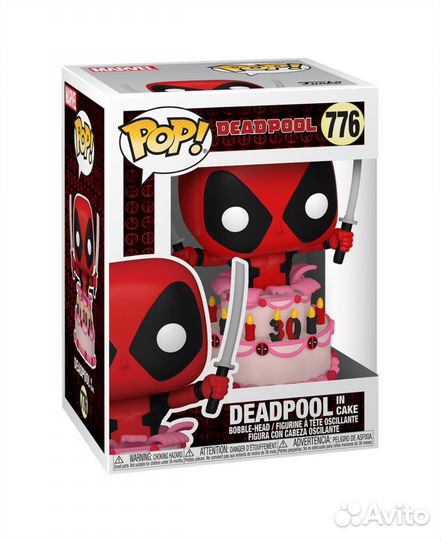 Funko pop deadpool in cake