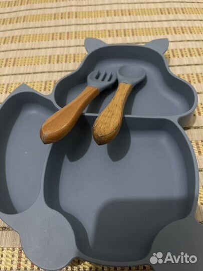 Набор силиконовой посуды для малышей